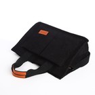 Сумка молодёжная на молнии, цвет чёрный - фото 23597595