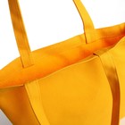 Сумка-шопер без застёжки, из текстиля, цвет жёлтый - Фото 3