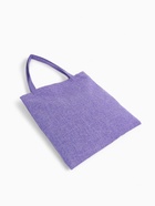 Сумка - шоппер, без застёжки, однотонная, 33×0.5×38 см, сиреневая - Фото 4