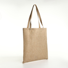 Сумка - шоппер, без застёжки, однотонная, 33×0.5×38 см, бежевая - Фото 2