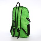 Рюкзак складной на молнии из текстиля, 5 карманов, цвет зелёный - Фото 2