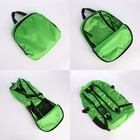 Рюкзак складной на молнии из текстиля, 5 карманов, цвет зелёный - фото 11133239