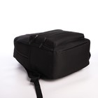 Рюкзак молодёжный из текстиля на молнии, USB, 5 карманов, цвет чёрный - Фото 3