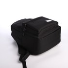 Рюкзак молодёжный из текстиля на молнии, 5 карманов, USB, цвет чёрный - Фото 5