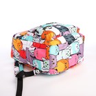 Рюкзак школьный из текстиля на молнии, 4 кармана, кошелёк, цвет разноцветный - фото 11133316