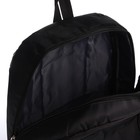 Рюкзак школьный из текстиля на молнии, 4 кармана, цвет чёрный - фото 23597869