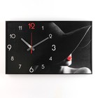 Часы-картина настенные, интерьерные "Девушка", плавный ход, 35 х 57 х 4 см - фото 298583911
