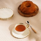 Чайная пара фарфоровая SL Home «Гарда», 2 предмета: чашка 200 мл, блюдце d=15 см, белая - Фото 7