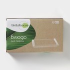 Блюдо для подачи BellaTenero, 25.5×14.5×2.3 см, с бамбуковой вставкой, фарфор, белое - Фото 9