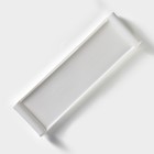 Блюдо для подачи BellaTenero, 29.5×9×2.3 см, с бамбуковой вставкой, фарфор, белое - Фото 6