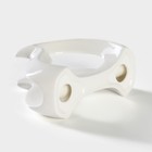 Салфетница BellaTenero, 14×7×10 см, на бамбуковой подставке, керамика, белая - Фото 5