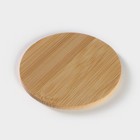 Подставки под кружки BellaTenero, d=10.8 см, набор 4 шт., на фарфоровой подставке, бамбук - Фото 5