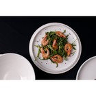 Набор посуды Magistro La palla, 7 предметов: тарелка d=23 см, 2 тарелки d=23.2 см, 2 тарелки 1000 мл, 2 салатника 1000 мл, фарфор, белый - Фото 8