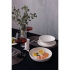 Набор фарфоровой посуды на 2 персоны Magistro La palla, 7 предметов: тарелка d=23 см, 2 тарелки d=23,2 см, 2 тарелки 1000 мл, 2 салатника 1000 мл, цвет белый - Фото 9