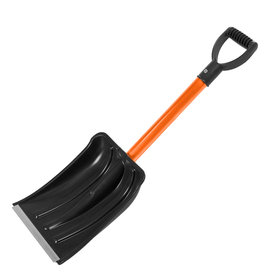 Лопата автомобильная пластиковая, ковш 260 × 300 мм, с оцинкованной планкой, металлический черенок (длина ± 7 см)