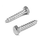 Шуруп-болт ТУНДРА, сантехнический, оцинкованный, DIN 571, М6×30 мм, 4.8 - 5 кг - Фото 1