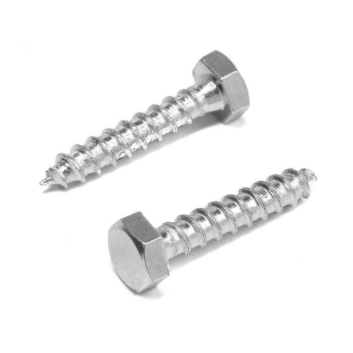 Шуруп-болт ТУНДРА, сантехнический, оцинкованный, DIN 571, М6×30 мм, 4.8 - 5 кг - Фото 1