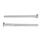 Шуруп-болт ТУНДРА, сантехнический, оцинкованный, DIN 571, М6×90 мм, 4.8 - 5 кг - Фото 2