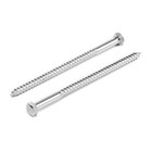 Шуруп-болт ТУНДРА, сантехнический, оцинкованный, DIN 571, М6×110 мм, 4.8 - 5 кг - Фото 1