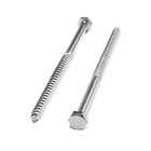 Шуруп-болт ТУНДРА, сантехнический, оцинкованный, DIN 571, М8×160 мм, 4.8 - 5 кг - Фото 3