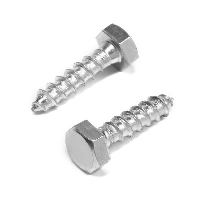 Шуруп-болт ТУНДРА, сантехнический, оцинкованный, DIN 571, М10×40 мм, 4.8 - 5 кг - Фото 1