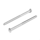 Шуруп-болт ТУНДРА, сантехнический, оцинкованный, DIN 571, М10×160 мм, 4.8 - 5 кг - Фото 1