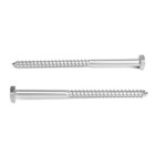 Шуруп-болт ТУНДРА, сантехнический, оцинкованный, DIN 571, М10×160 мм, 4.8 - 5 кг - Фото 2