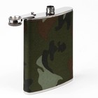 Подарочный набор 5 в 1 «Хаки», фляжка 270 мл, 2 стопки, ручка, брелок, металл, текстиль - Фото 3