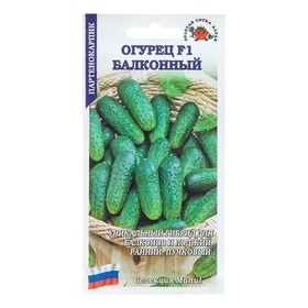 Семена Огурец "Балконный F1", партенокарпический, 0,15 г