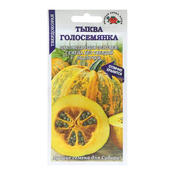 Семена Тыква "Голосемянка", среднеранняя, 2 г - Фото 1