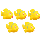 Набор резиновых игрушек для ванны «Желтые рыбки», с пищалкой, 5 шт, Крошка Я - фото 8501929