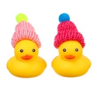 Резиновые игрушки для ванны Крошка Я «Уточки в шапке», 4 см, с пищалкой, в наборе 2 шт. - Фото 10