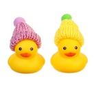 Резиновые игрушки для ванны Крошка Я «Уточки в шапке», 4 см, с пищалкой, в наборе 2 шт. - Фото 11