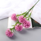 Цветы искусственные «Хризантема помпон», h=80 см, d=6 см, сиреневые - Фото 2