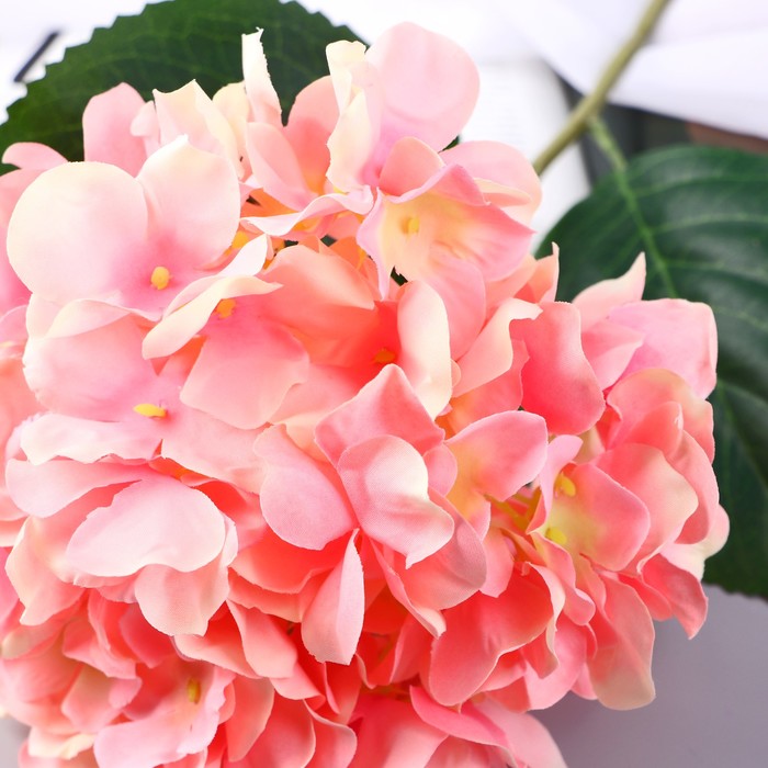 Цветы искусственные "Гортензия экстра" d-16 см 55 см, розовый