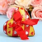 Шоколадная фигурка «Сердце» с бантиком, кондитерская глазурь, 60 г - Фото 3