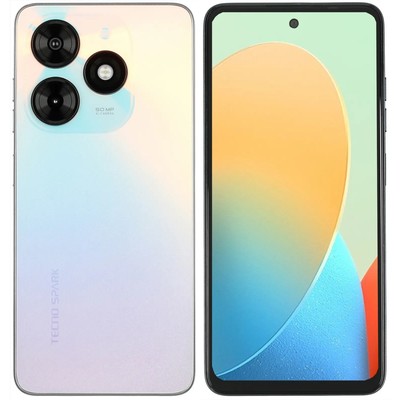 Смартфон Tecno Spark 20C, 6.56", 8Гб, 128Гб, 50Мп, 8Мп, 2sim, 5000мАч, NFC, белый