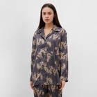 Пижама женская (рубашка и брюки) KAFTAN "Дракон", размер 40-42, графитовый - Фото 2