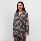 Пижама женская (рубашка и брюки) KAFTAN "Дракон", размер 48-50, графитовый - Фото 2