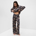 Пижама женская (рубашка и брюки) KAFTAN "Дракон", размер 48-50, графитовый - Фото 7