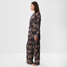 Пижама женская (рубашка и брюки) KAFTAN "Дракон", размер 52-54, графитовый - Фото 5
