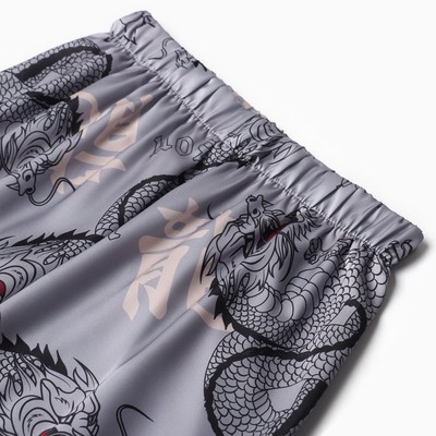 Пижама женская (рубашка, брюки) KAFTAN «Дракон», размер 40-42, серая