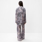 Пижама женская (рубашка и брюки) KAFTAN "Дракон", размер 44-46, серый - Фото 5