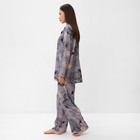 Пижама женская (рубашка и брюки) KAFTAN "Дракон", размер 48-50, серый 9928418 - фото 13889255