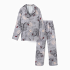 Пижама женская (рубашка и брюки) KAFTAN "Дракон", размер 48-50, серый 9928418 - фото 13889258