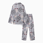 Пижама женская (рубашка и брюки) KAFTAN "Дракон", размер 52-54, серый - Фото 12