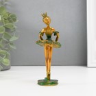 Сувенир полистоун "Балерина в зелёной пачке" 13,2х5,3х5,2 см - Фото 4