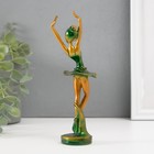 Сувенир полистоун "Балерина в зелёной пачке" 18,5х5х4,5 см - фото 9543478