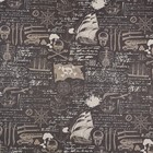 Бумага упаковочная, крафт «Морской бой», 70×100 см, 1 лист - Фото 3