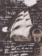 Бумага упаковочная, крафт «Морской бой», 70×100 см, 1 лист - Фото 4